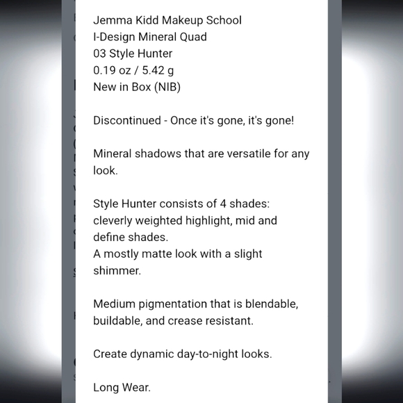 i-design Mineral Quad Eyeshadow Palette - Picture 6 of 6